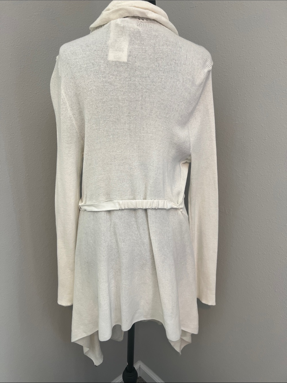 Cache Cream Open-Front Drape Cardigan - Picture 5 of 8